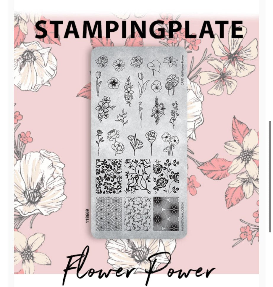 Stamping Plate Flower Power 118669