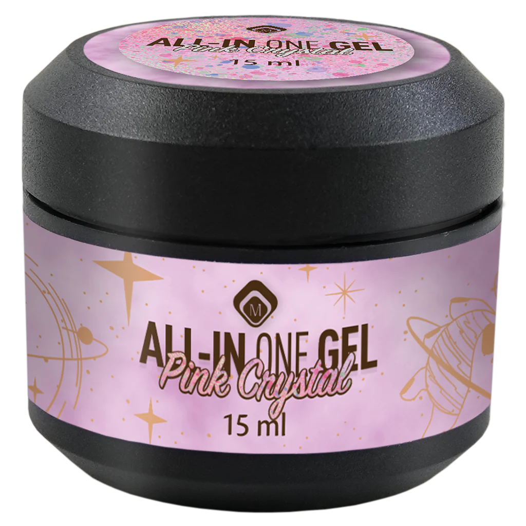 All in One Gel Pink Crystal 15ml 105101