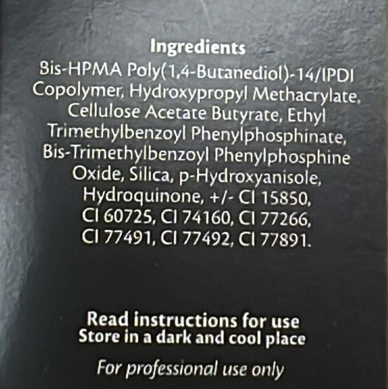 Gelpolish Blackest Black 15 ml 103332 TPO FREE